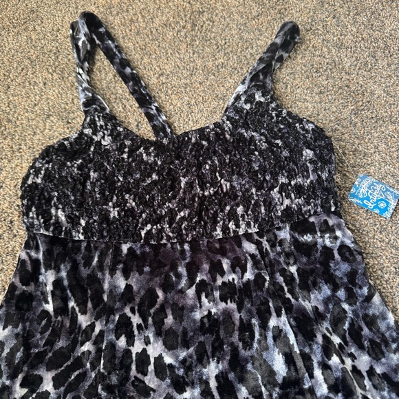 Free People Intimately Virgo Moon Black and White Patterned Dress Size Medium - Picture 3 of 9